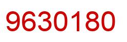 Number 9630180 red image