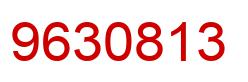 Number 9630813 red image