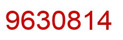 Number 9630814 red image