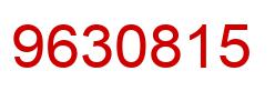 Number 9630815 red image