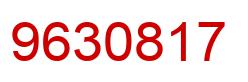 Number 9630817 red image