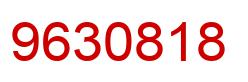 Number 9630818 red image