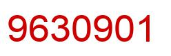 Number 9630901 red image