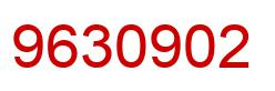 Number 9630902 red image
