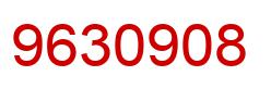 Number 9630908 red image