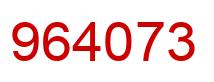 Número 964073 imagen rojo