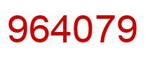 Número 964079 imagen rojo