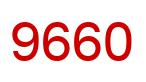 Number 9660 red image