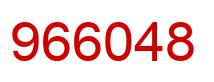 Number 966048 red image