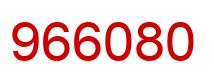 Number 966080 red image