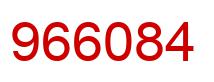Number 966084 red image
