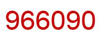 Number 966090 red image