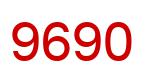 Number 9690 red image