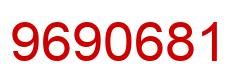 Number 9690681 red image