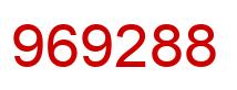Número 969288 imagen rojo