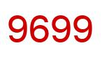 Number 9699 red image