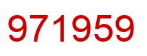 Número 971959 imagen rojo