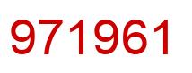 Número 971961 imagen rojo