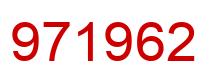 Número 971962 imagen rojo