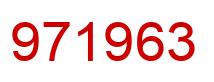 Número 971963 imagen rojo