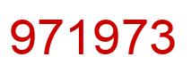 Number 971973 red image