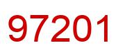 Number 97201 red image