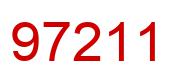 Number 97211 red image