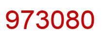 Number 973080 red image
