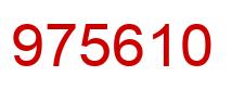 Number 975610 red image