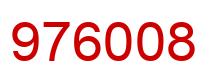 Number 976008 red image
