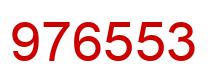 Number 976553 red image