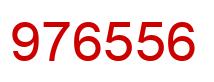 Number 976556 red image