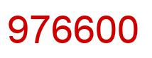 Number 976600 red image