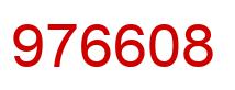Number 976608 red image