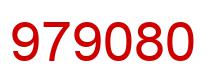Number 979080 red image