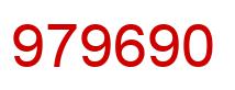 Number 979690 red image