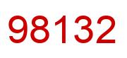 Number 98132 red image