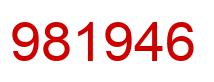 Number 981946 red image