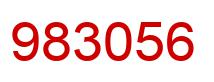 Number 983056 red image