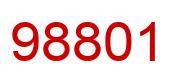 Number 98801 red image