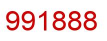 Number 991888 red image
