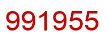 Number 991955 red image