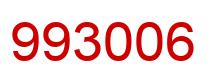 Number 993006 red image