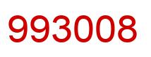 Number 993008 red image