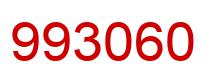 Number 993060 red image