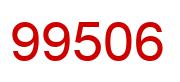 Number 99506 red image