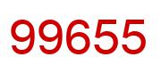 Number 99655 red image