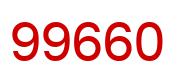 Number 99660 red image