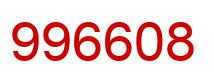 Number 996608 red image