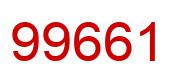 Number 99661 red image